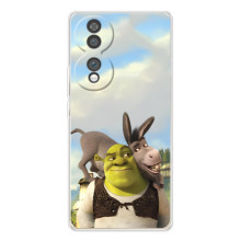 Чохол з мультфільмом Шрек на Huawei Honor 70 – Шрек і осел