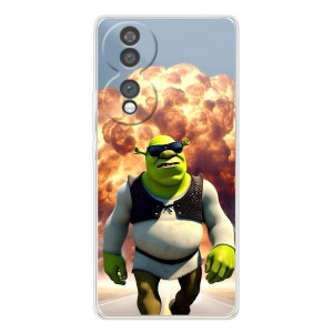 Печатный чехол с принтом Шрек для Huawei Honor 70 – Стильный Шрек