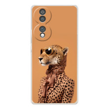 Чехол с принтом стильные животные для Хайер Хоннор 70 (Стильный леопард)