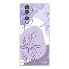 Силиконовый чехол с принтом в цветах на Huawei Honor 70