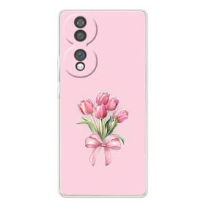 Чехол с розовым рисунком для Huawei Honor 70