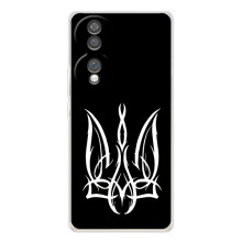 Чехол с украинским гербом на Huawei Honor 70 (Герб на черном)