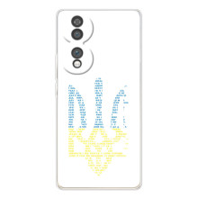 Чехол с украинским гербом на Huawei Honor 70 (Герб с гимном Украины)