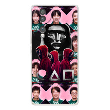 Чехол Гра в кальмара для Huawei Honor 70 – Персонажи игры кальмара