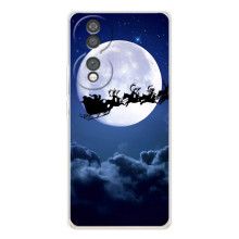 Новорічні Чохли для Юавей Гонор 70 (VPrint) (Санта - місяць)