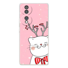 Новорічні Чохли для Юавей Гонор 70 (VPrint) (Зимовий кіт)