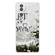 Новорічні, Святкові Чохли для Huawei Honor 70 - 2024 год (Let it snow)