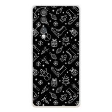 Новорічні, Святкові Чохли для Huawei Honor 70 - 2024 год (Новорічний фон)