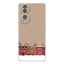 Новорічні, Святкові Чохли для Huawei Honor 70 - 2024 год (Зимове місто)