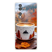 Чохол з унікальним дизайном 'Осінь з кавою' для Huawei Honor 70 – Кава на природі