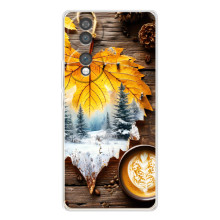 Чохол з унікальним дизайном 'Осінь з кавою' для Huawei Honor 70 – Осінньо-зимове кава