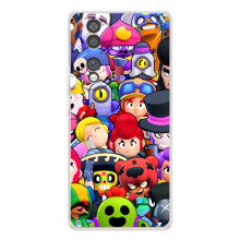 Силиконовый Чехол на Huawei Honor 70 с картинкой Brawl Stars (Персонажи)