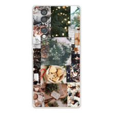 Рождественские, Праздничные Чехлы для Хайер Хоннор 70 (Рождественский коллаж)