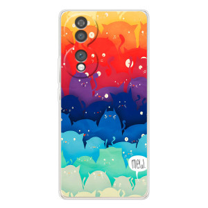 Силиконовый чехол с котиком для Huawei Honor 70 – Mew