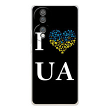 Силиконовый Чехол на Huawei Honor 70 (Я-Украина) – I Love UA