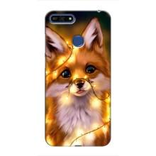 Чехлы с картинкой Лисички для Huawei Honor 7A Pro (VPrint) – Лисичка в гирляндах