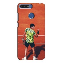 Чехлы с принтом Спортивная тематика для Huawei Honor 7A Pro (Алькарас Теннисист)