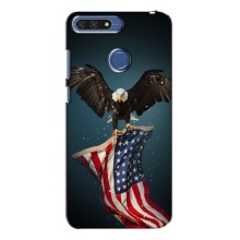 Чехол Флаг USA для Huawei Honor 7A Pro – Орел и флаг