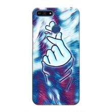 Чохол з принтом для Huawei Honor 7A Pro (AlphaPrint - Знак сердечка)