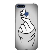 Чохол з принтом для Huawei Honor 7A Pro (AlphaPrint - Знак сердечка)