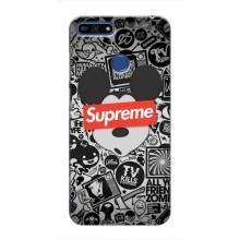 Чохол з Брендами одягу на Хуавей Хонор 7А Про – Supreme Маус