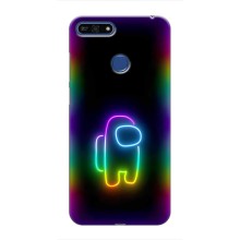 Чехол Амонг Ас для Huawei Honor 7A Pro (AlphaPrint) (Яркий скин)