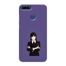 Чохли Венсдей на Huawei Honor 7A Pro Уенсдей (AlphaPrint) (Венздей у чорному)