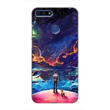 Космические Чехлы для   Хуавей Хонор 7А Про (VPrint) (Галактический вид)