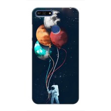 Космические Чехлы для   Хуавей Хонор 7А Про (VPrint) (Планеты шарики)