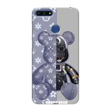 Крутые Чехлы Луи Виттон для Huawei Honor 7A Pro (AlphaPrint) – Робот Мишка