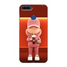 Крутые Чехлы Луи Виттон для Huawei Honor 7A Pro (AlphaPrint) – С Кофе