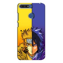 Купить Чехлы на телефон с принтом Anime для Хуавей Хонор 7А Про (Naruto Vs Sasuke)