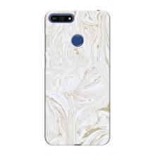 Мраморний чехол на Huawei Honor 7A Pro (VPrint) (Білий мрамор)