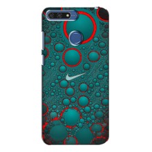Силиконовый Чехол на Huawei Honor 7A Pro с картинкой Nike (Найк зеленый)