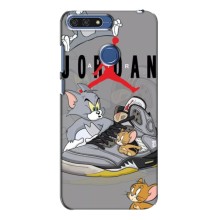 Силиконовый Чехол Nike Air Jordan на Хуавей Хонор 7А Про (Air Jordan)