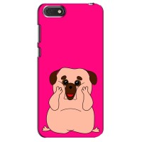 Чехол (ТПУ) Милые собачки для Huawei Honor 7A – Веселый Мопсик