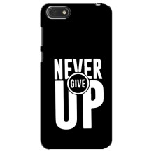 Силиконовый Чехол на Huawei Honor 7A с картинкой Nike (Never Give UP)