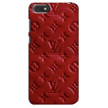 Текстурный Чехол Louis Vuitton для Хуавей Хонор 7А (Красный ЛВ)