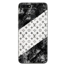 Чехол Стиль Louis Vuitton на Huawei Honor 7C Pro (LV на белом)