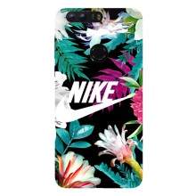 Силиконовый Чехол на Huawei Honor 8 с картинкой Nike (Цветочный Nike)