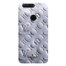 Текстурный Чехол Louis Vuitton для Хуавей Хонор 8 (Белый ЛВ)