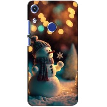 Чехлы на Новый Год Huawei Honor 8A – Снеговик праздничный