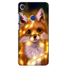 Чехлы с картинкой Лисички для Huawei Honor 8A (VPrint) (Лисичка в гирляндах)