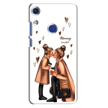 Чохол з друком для Huawei Honor 8A - (Мама з дитинкою) (AlphaPrint) (Донька і мама)