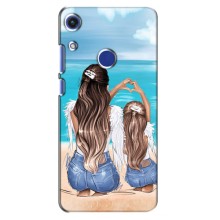 Чохол з друком для Huawei Honor 8A - (Мама з дитинкою) (AlphaPrint) (Мама з донькою)