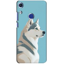 Чехол с Хаски для Huawei Honor 8A - (AlphaPrint) (Хаски арт)