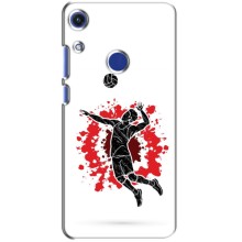 Чохли з прінтом Спортивна тематика для Huawei Honor 8A – Волейболіст