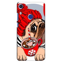 Чехлы с собаками для Huawei Honor 8A (VPrint) (Собачка в шапке)