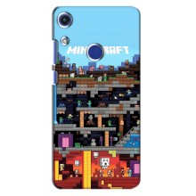 Чехол Майнкрафт на Huawei Honor 8A (AlphaPrint) Minecraft (фон Minecraft)