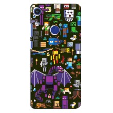 Чехол Майнкрафт на Huawei Honor 8A (AlphaPrint) Minecraft (Коллаж Майнкрафт)